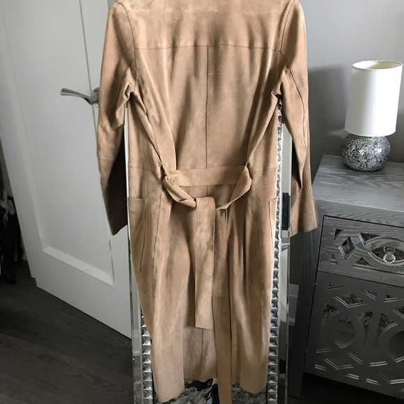 Massimo Dutti Suede Trench Coat - Picture 5 of 5